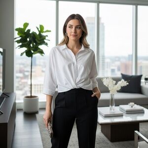 Maeve by Anthropology Women's white top